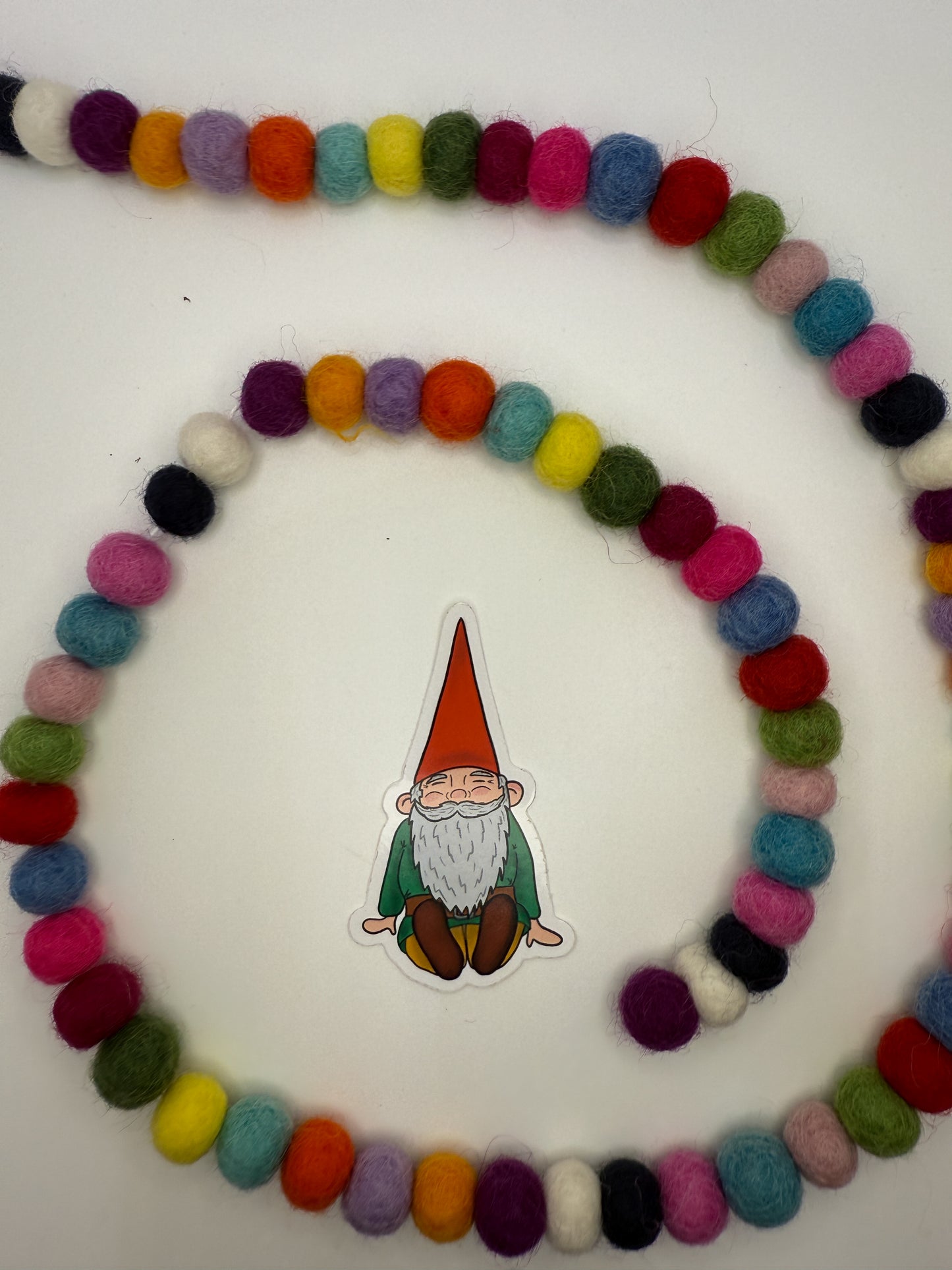 Chill Sitting Gnome Sticker – Original Hand Drawn Vinyl Decal