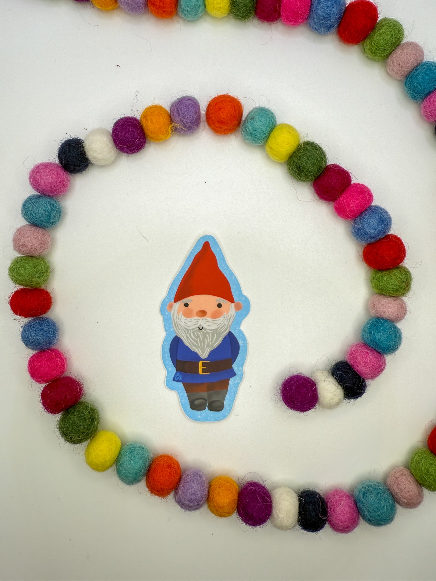 Cozy Winter Gnome Sticker – Original Hand Drawn Vinyl Decal