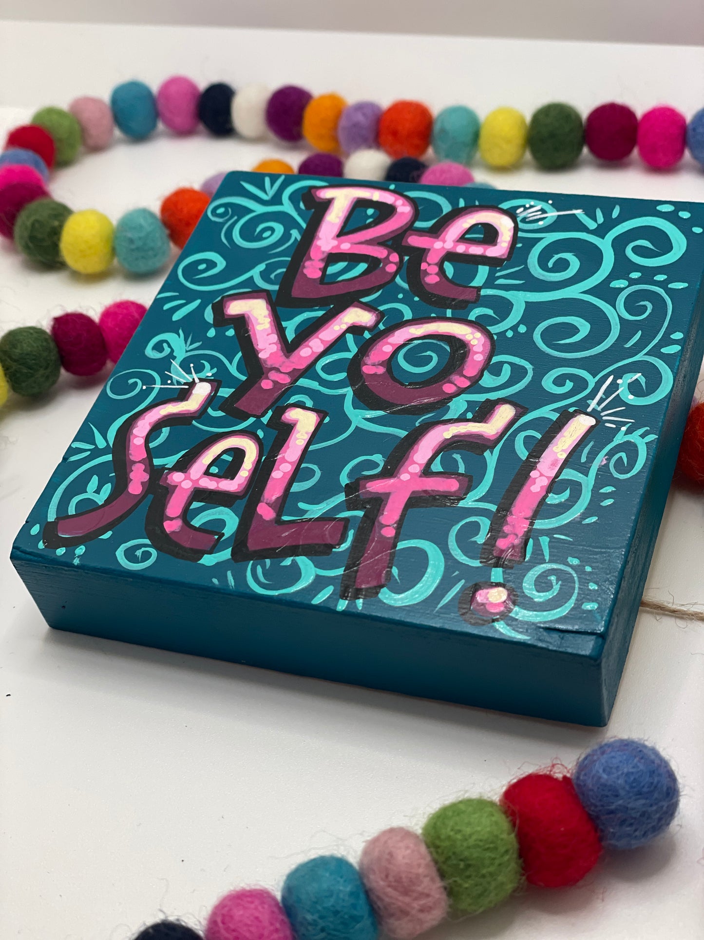 Be Yo-Self Wood Canvas
