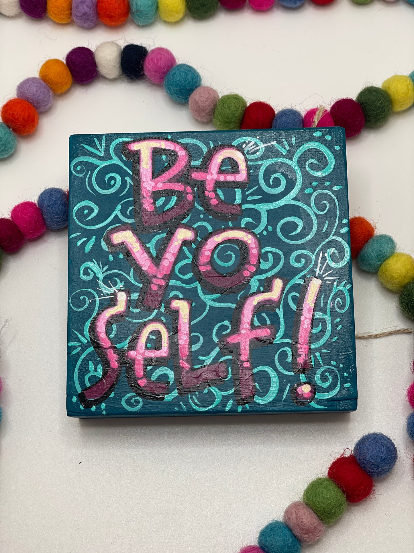 Be Yo-Self Wood Canvas