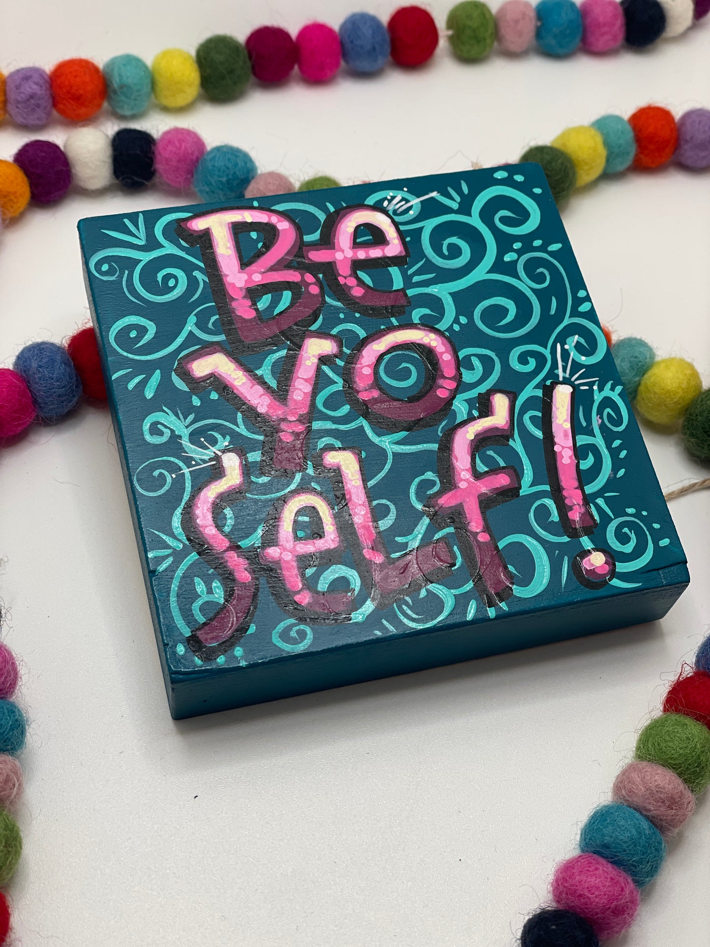 Be Yo-Self Wood Canvas