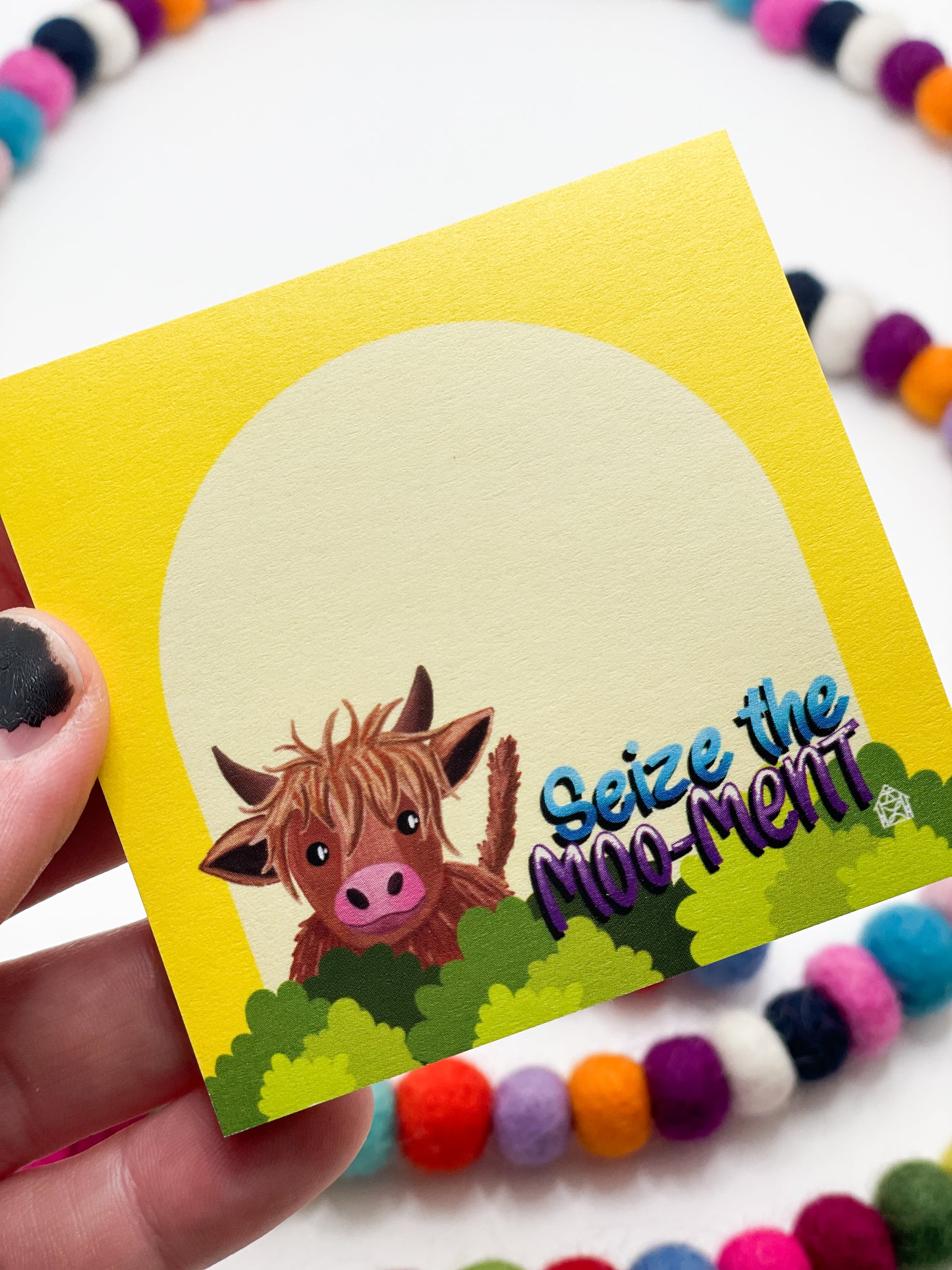 Highland Cow Sticky Note Pad