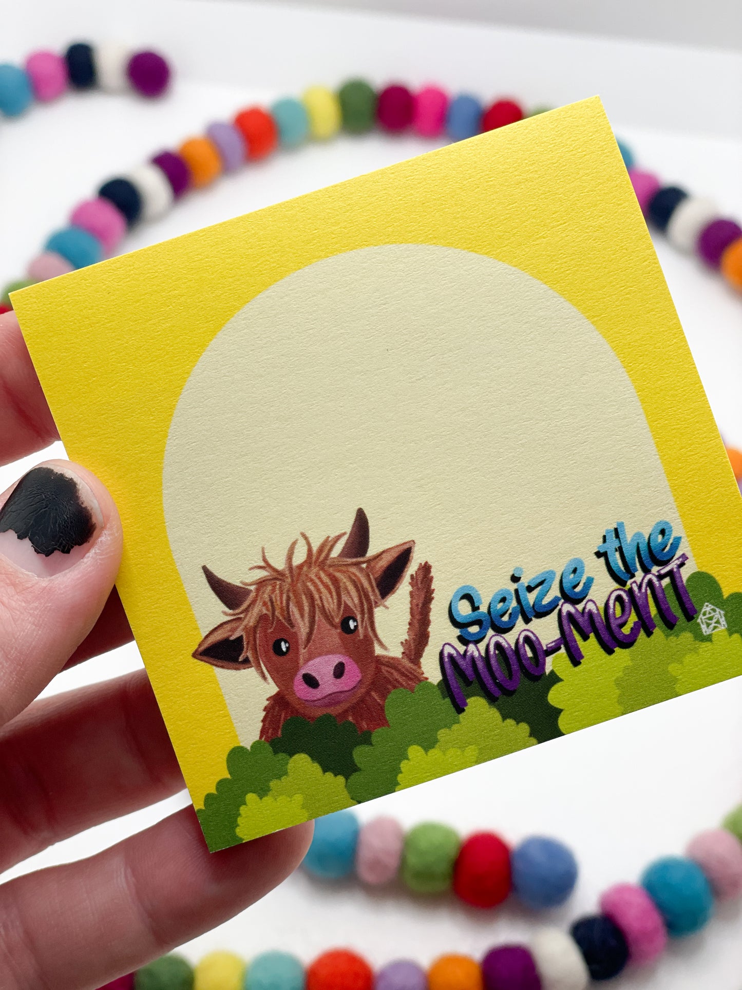 Highland Cow Sticky Note Pad