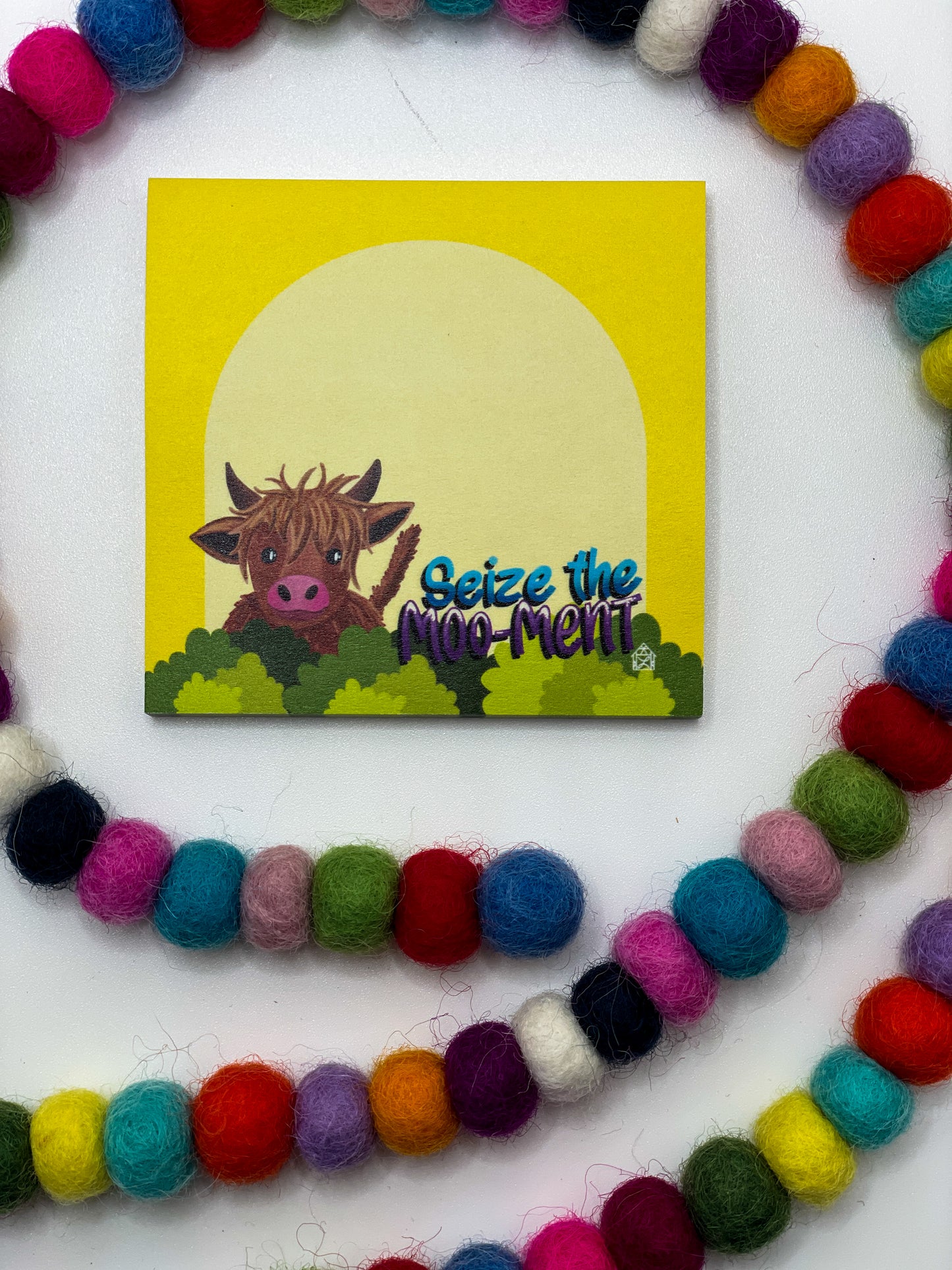 Highland Cow Sticky Note Pad