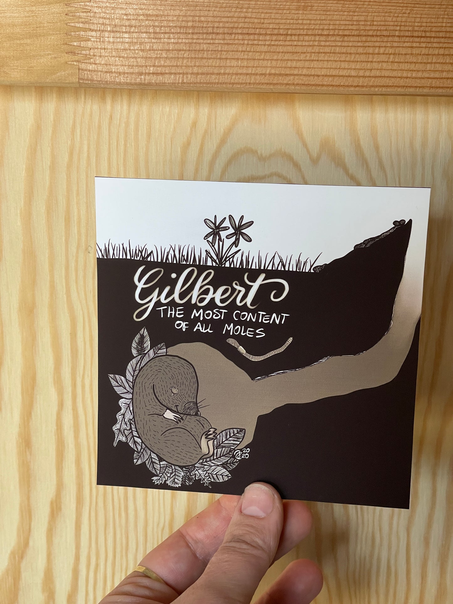 Gilbert the Mole Art Print