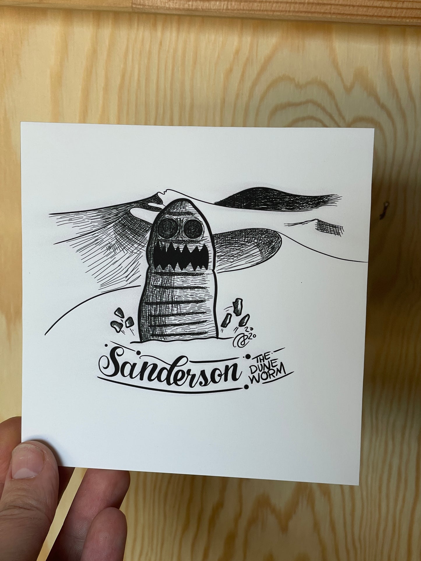 Sanderson The Dune Worm Art Print