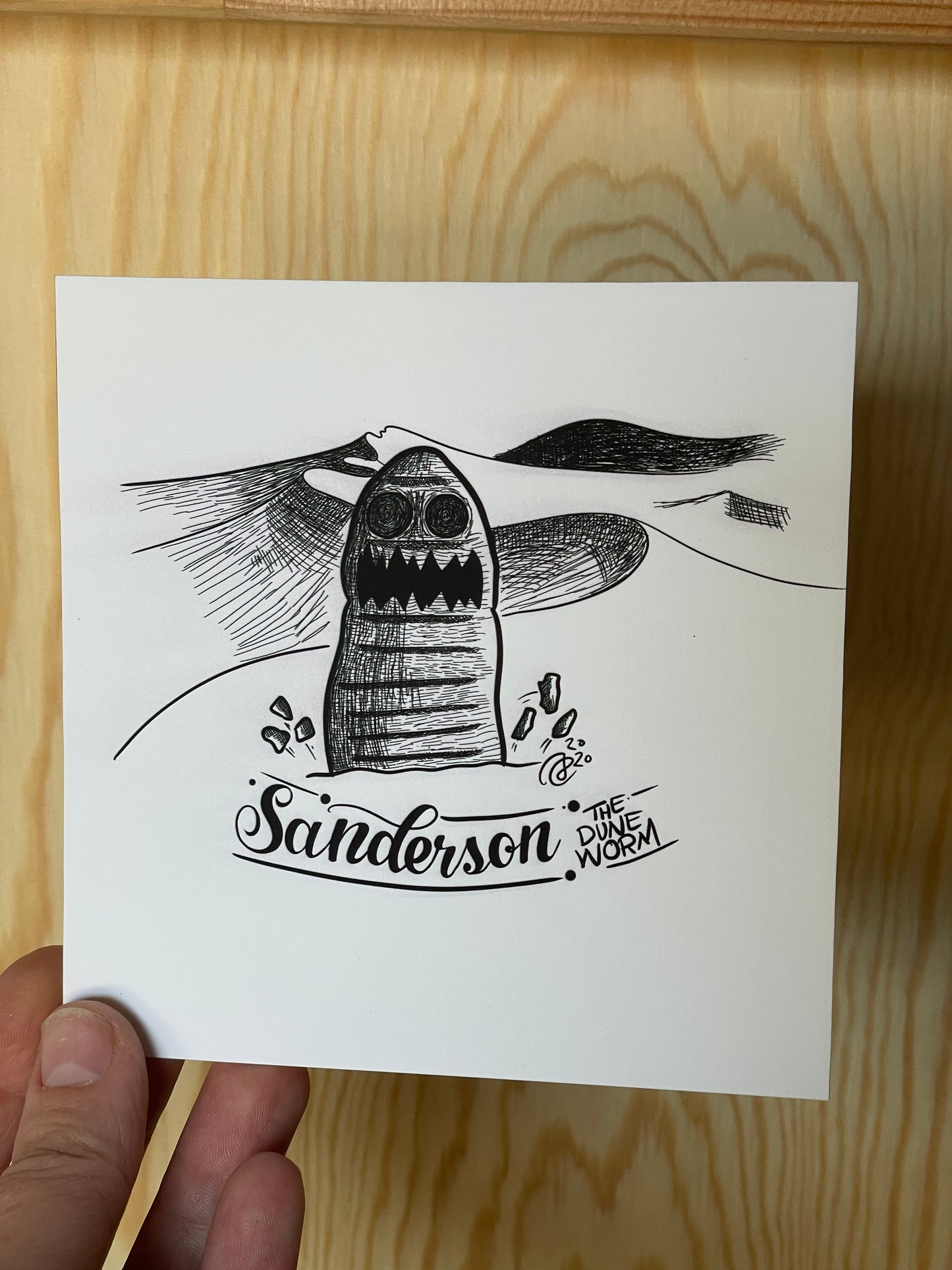 Sanderson The Dune Worm Art Print