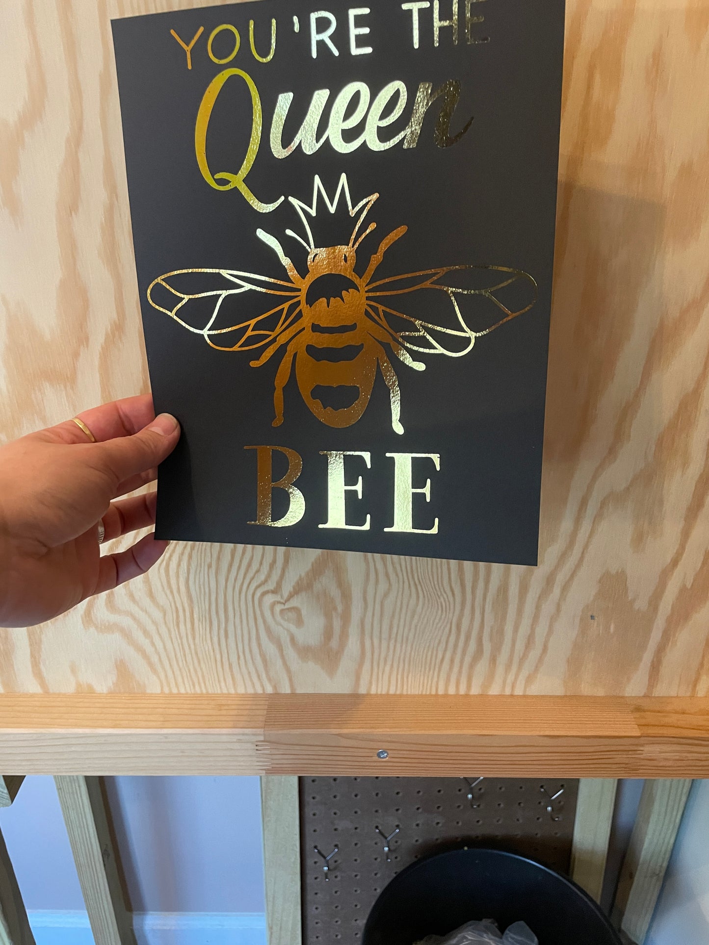 Queen Bee Foil Print Made to Order Unique Gift Idea