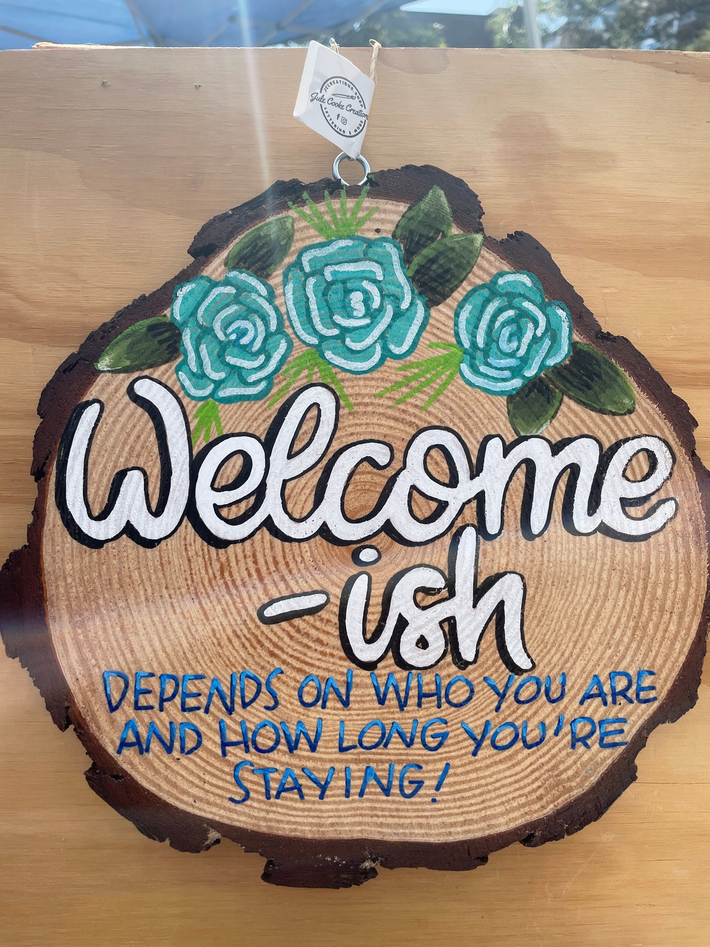 Welcome-Ish Sign Made to order (unique customizable gift idea)