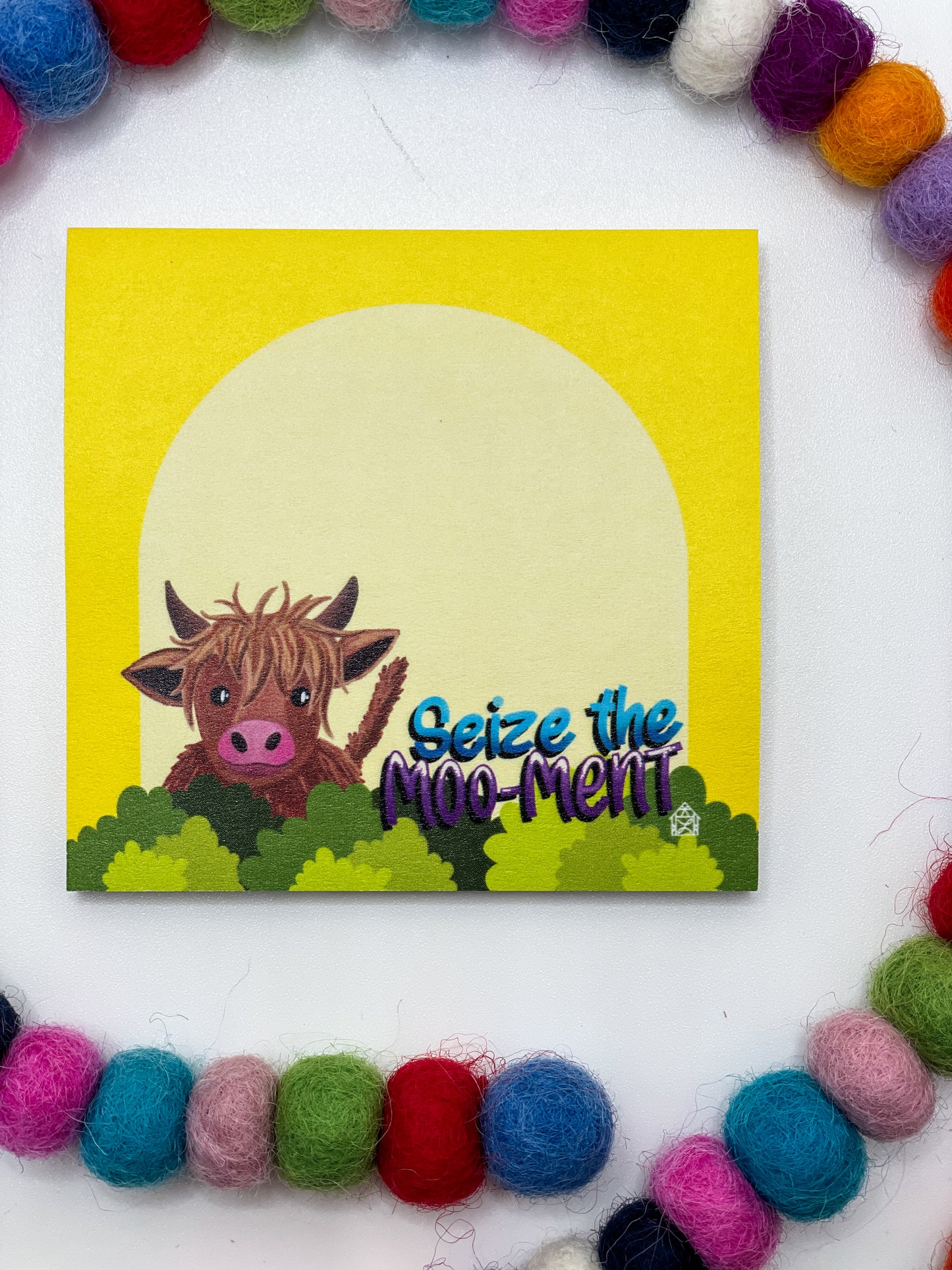 Highland Cow Sticky Note Pad