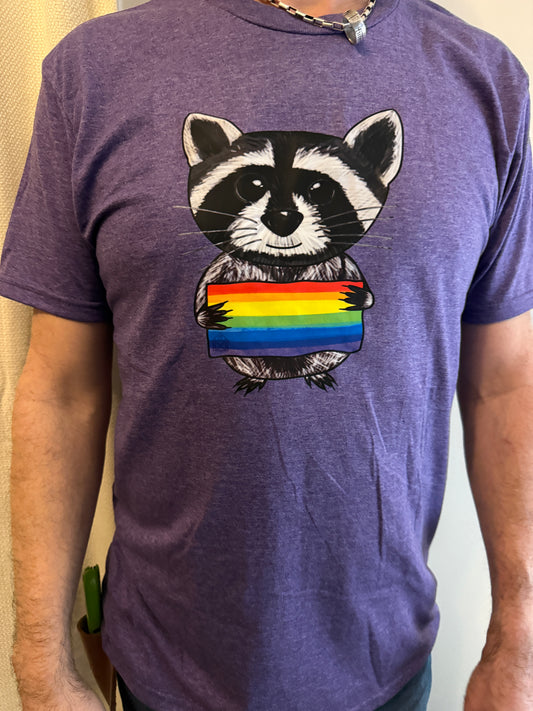 Racoon Pride Flag T-Shirt