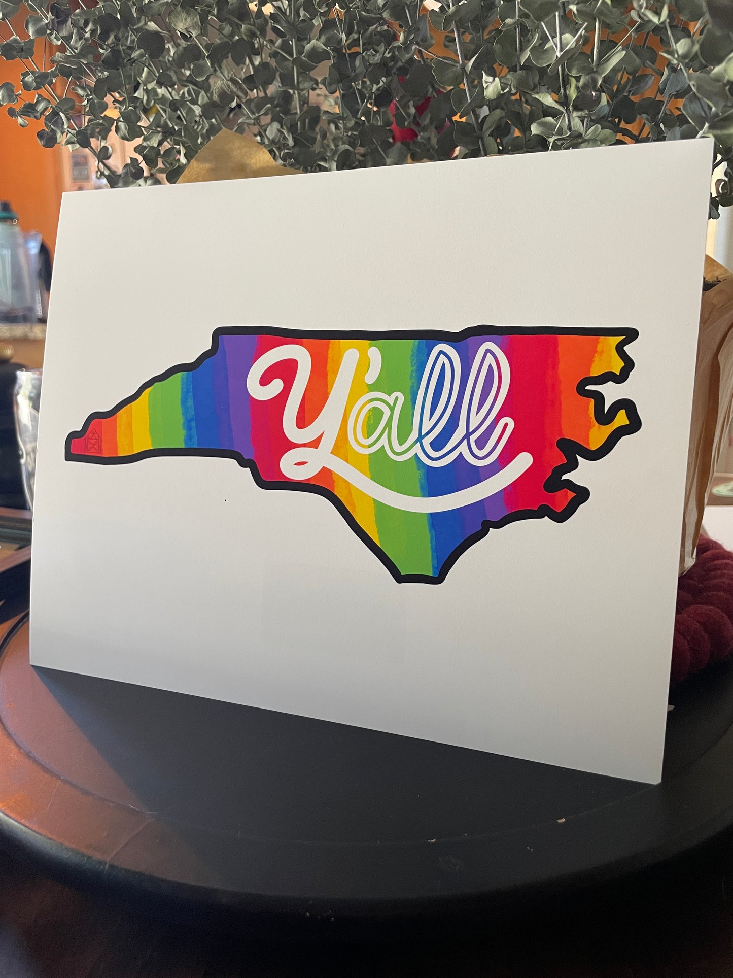 Rainbow Y'all North Carolina Print - Support Hurricane Helene Relief in Western NC - All Proceeds Donated