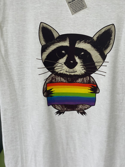 Racoon Pride Flag T-Shirt