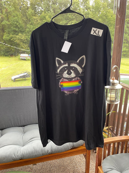 Racoon Pride Flag T-Shirt