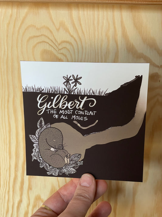 Gilbert the Mole Art Print
