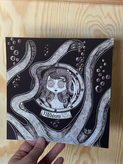 Octopus Embrace Art Print